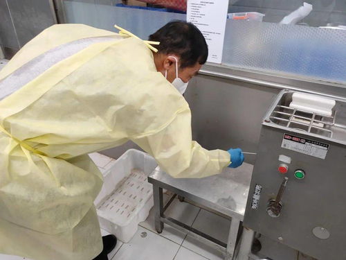 芝罘区对辖区进口海产品 肉制品及冷藏设备进行新冠病毒核酸检测